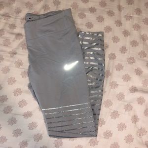 nike striped leggings